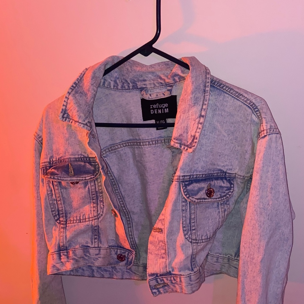 Refuge Denim Cropped Jacket